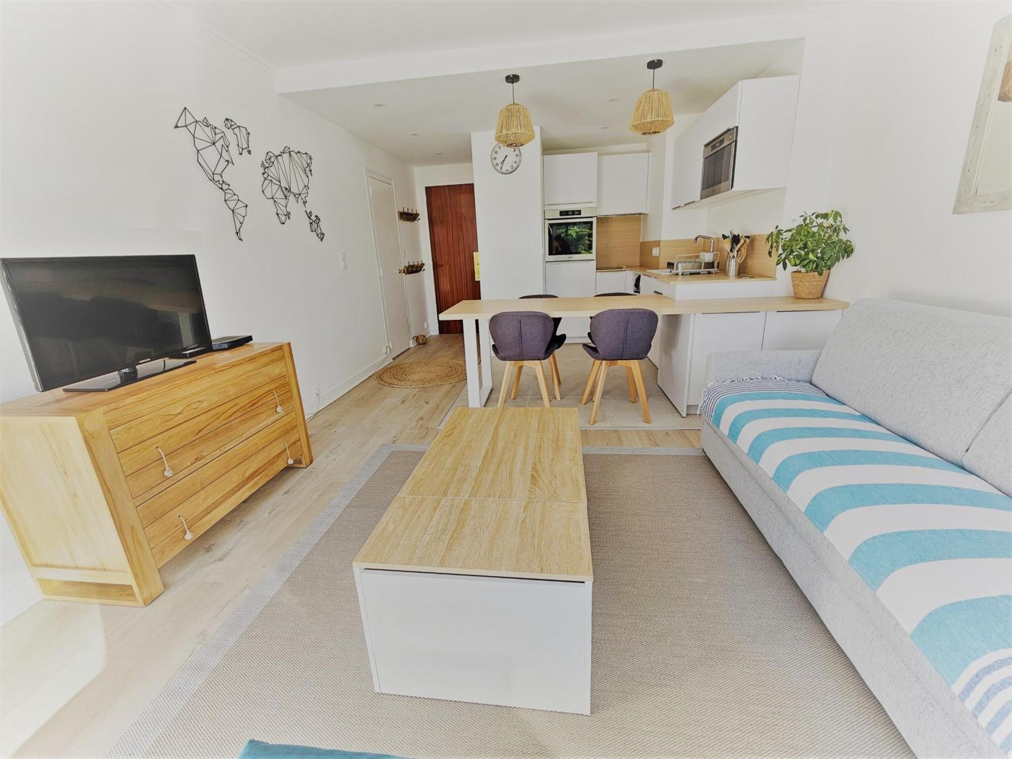 Le Capitole - Studio Plage Benoit Dans Residence Face Mer La Baule-Escoublac ภายนอก รูปภาพ